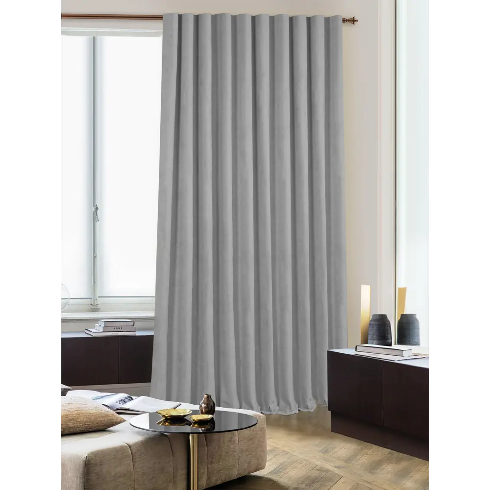 Штора на ленте Рим 200x280 см цвет светло-серый MIAMOZA STLM-2201151 - Вид №1