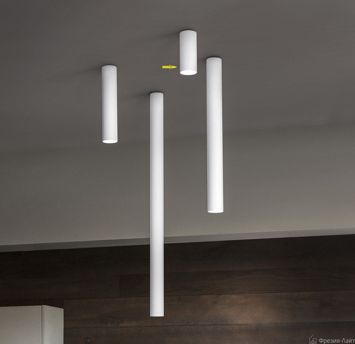 Studio Italia Design A-Tube Mini PL6 096015 светильник потолочный трубчатый 109979