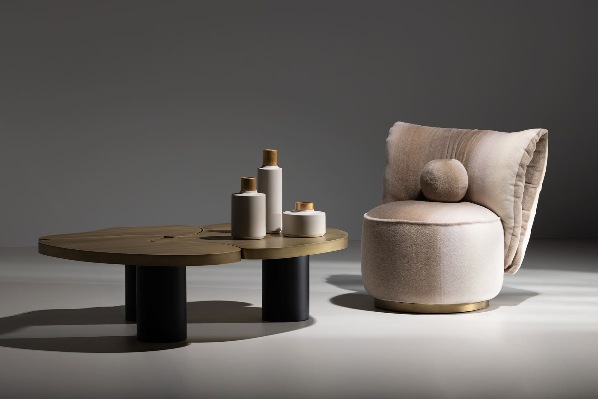 Латунный журнальный столик Greenapple MY BRAIN ARCH-00130142 - Вид №4