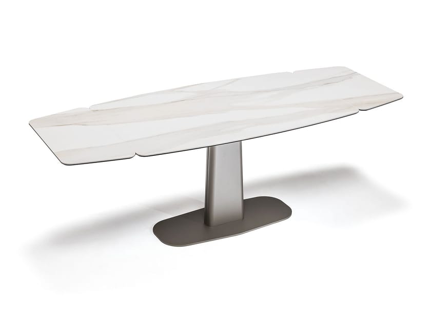 Выдвижной бочковый стол Cattelan italia LINUS KERAMIK DRIVE ARCH-00013248