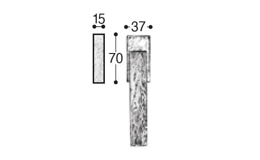 Бронзовая оконная ручка DK GIARA ART DESIGN-BRONZE Onda ARCH-00044512 - Вид №2