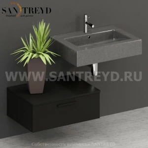 T07052AR2 Столешницы для использования в сочетании с тумбами и открытыми тумбами 70 см черная Globo ARREDO WOOD Италия