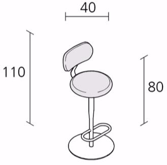 Alias Высокий поворотный стул из кожи Atlas sun-id-1351606 - Вид №2
