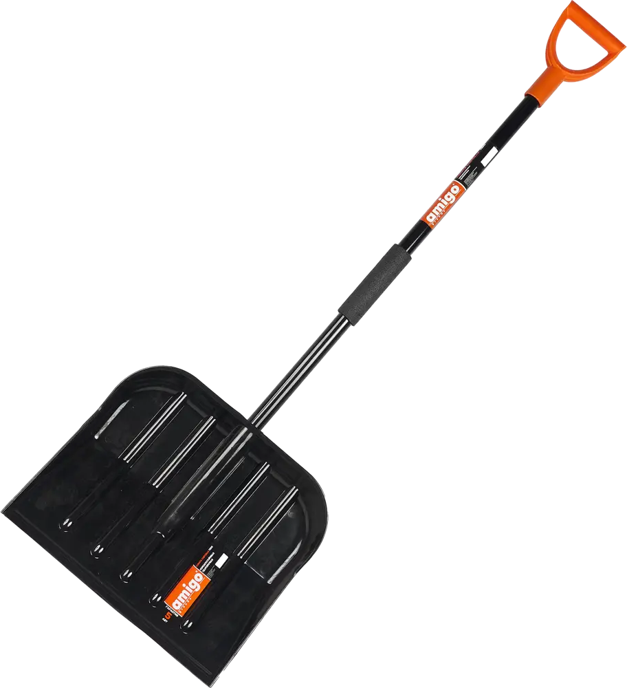Снеговая лопата Amigo с алюминиевым черенком 46x150 см 83671394