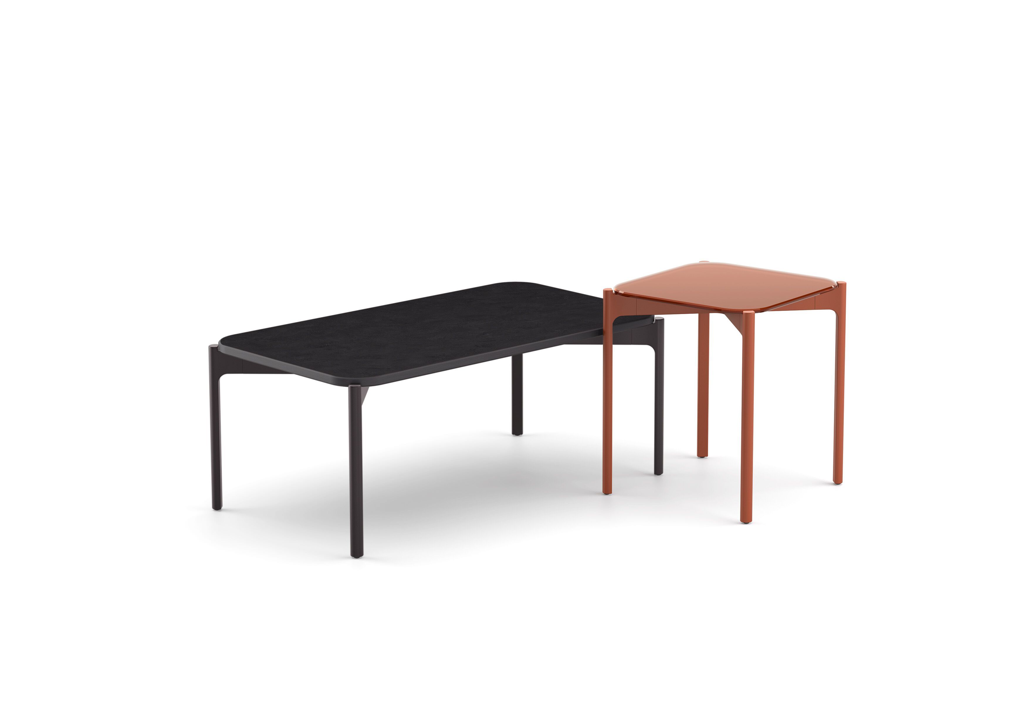 Алюминиевый прямоугольный садовый столик с порошковым покрытием с керамическим материалом DEDON IZON ARCH-00042396 - Вид №9