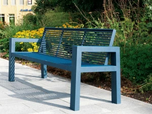 BENKERT BANKE Скамья из нержавеющей стали с подлокотниками Sicorum