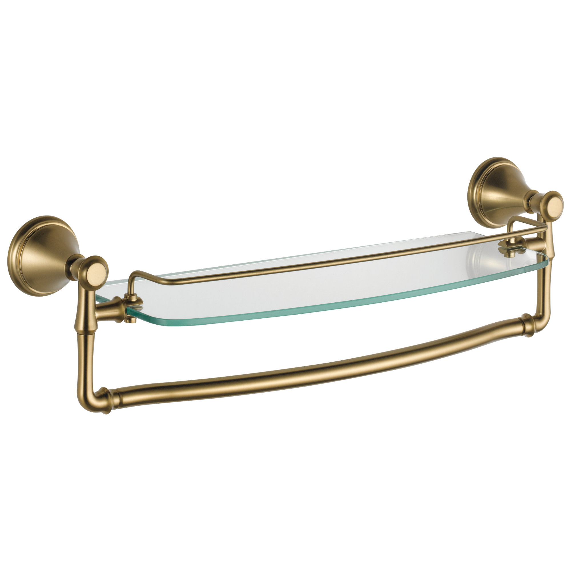 79710-CZ Стеклянная полка 18 дюймов со съемной планкой Delta Faucet Cassidy Шампанское бронза 