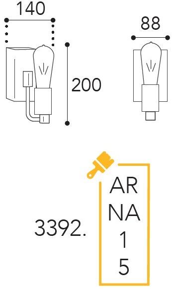 Moretti Luce Настенный светильник в мини-версии Cubic sun-id-1354090 - Вид №7