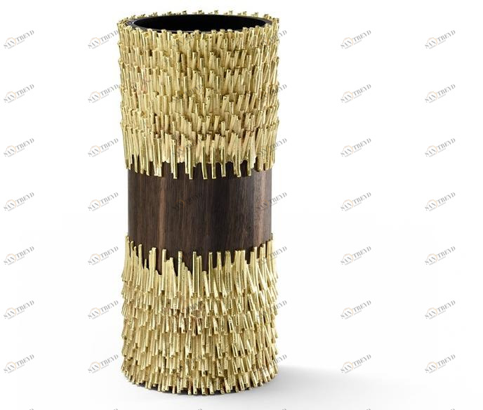 GHIDINI1961 Ваза из латуни Jack fruit Cb501bw104