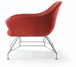 Quinti Sedute Мягкое кожаное кресло с подлокотниками по контракту Manta