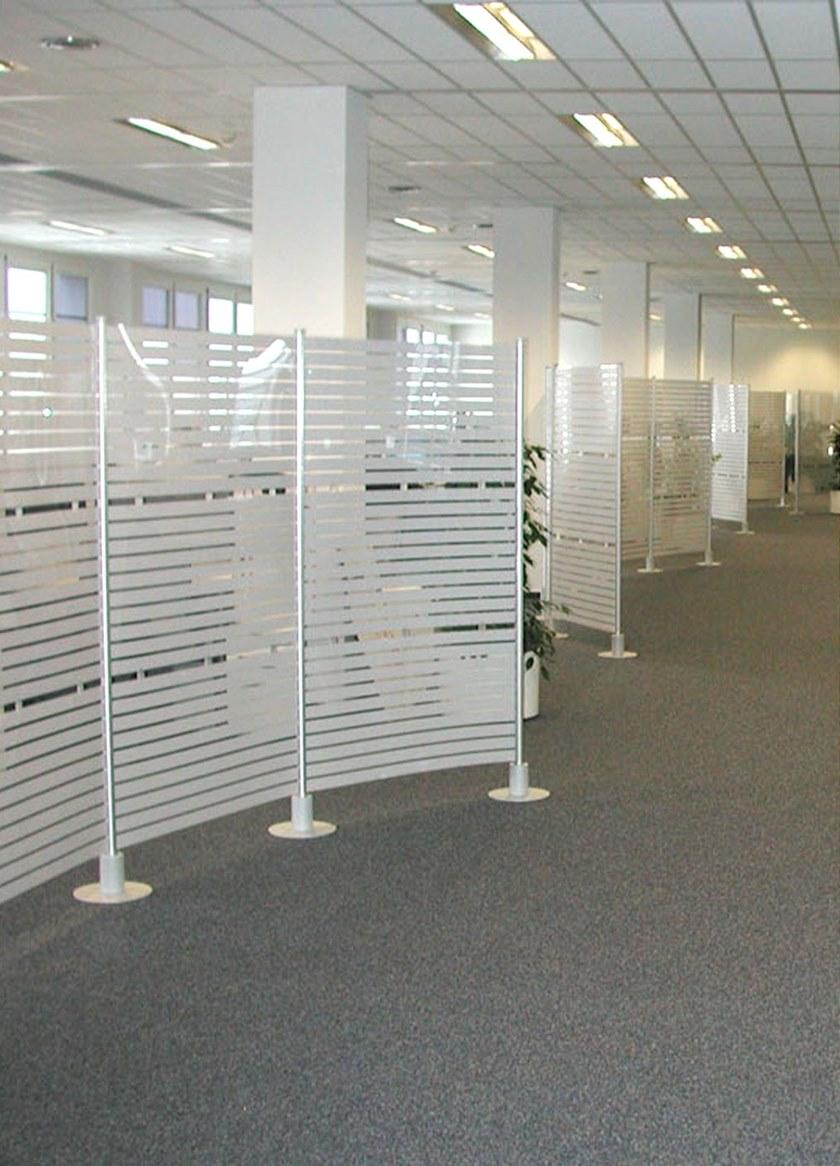 Slalom Отдельно стоящая офисная перегородка из алюминия и пвх Partition system sun-id-1367672 - Вид №5