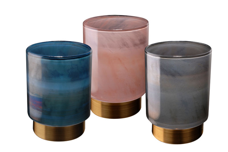 GWPP0025 Подсвечник серого цвета ijlbrown  - Вид №1