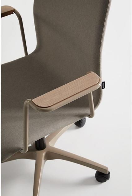 Mobboli Вращающееся рабочее кресло с 5 спицами и колесами Hug 12 a c/b - Вид №1