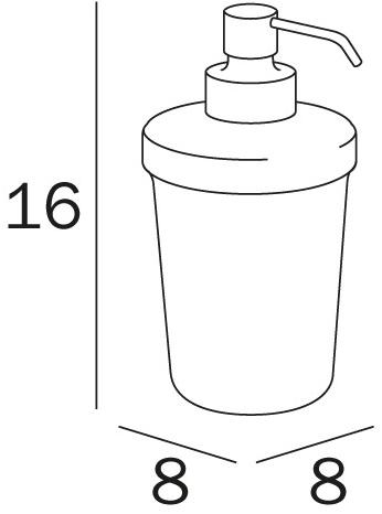 INDA® Дозатор для мыла из матового стекла Touch A4667a - Вид №1