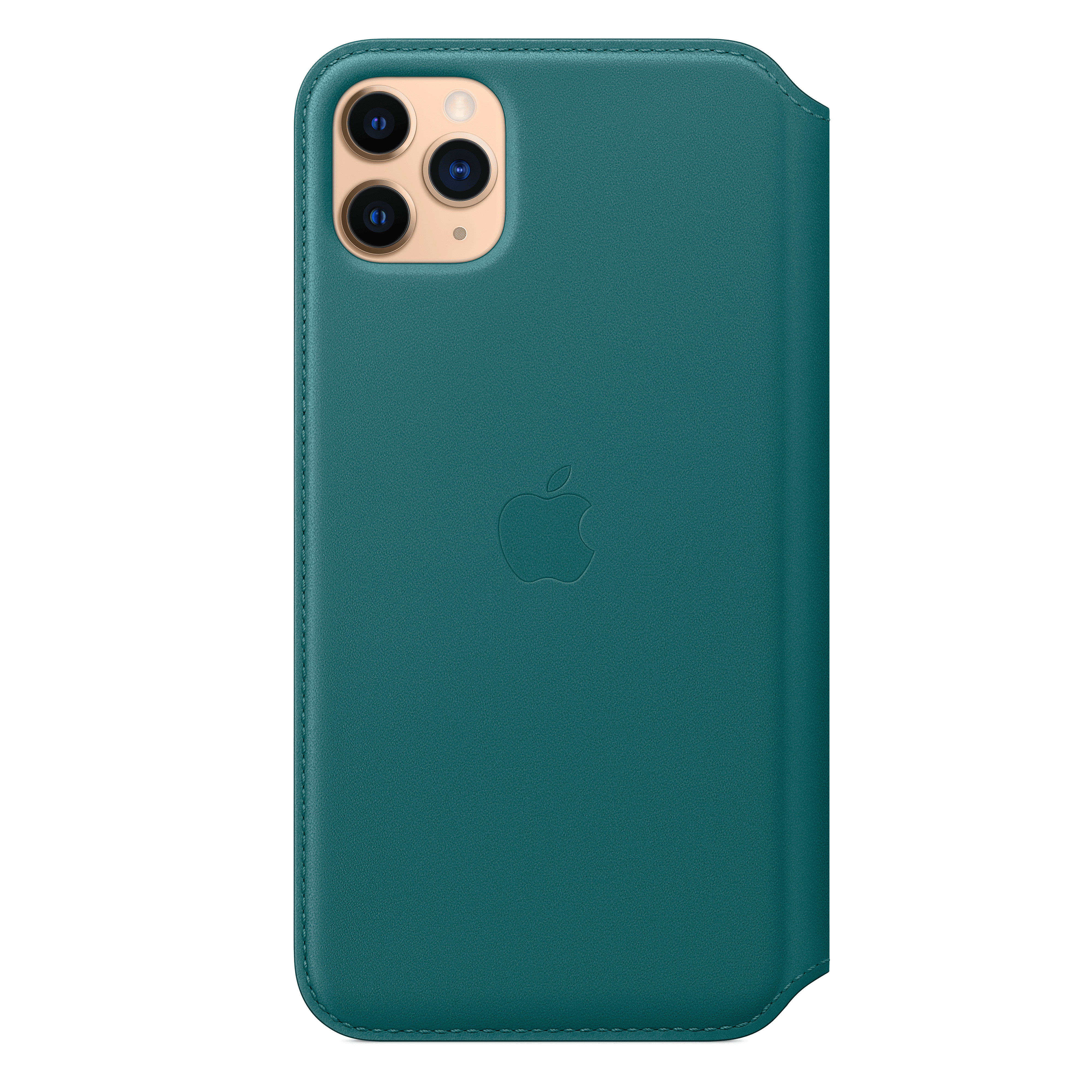 MY1Q2ZM/A Iphone 11 pro max leather folio - peacock Apple Santreyd  - Вид №3