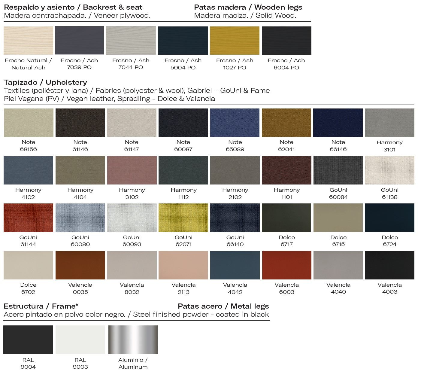 Ясень поворотный стул с колесами Vergés Goose ARCH-00063164 - Вид №3