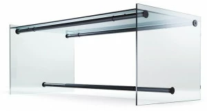 Reflex Прямоугольный стеклянный стол в современном стиле