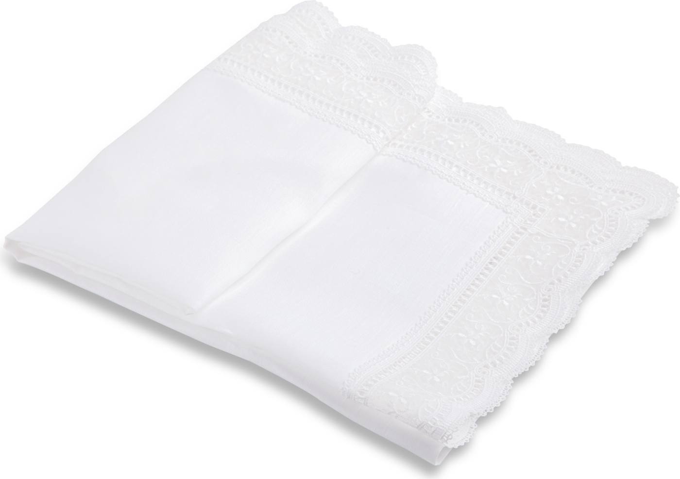 10645191 Weissfee Дорожка Weissfee "Палома" 170х54см (белая, кружево) Ткань 