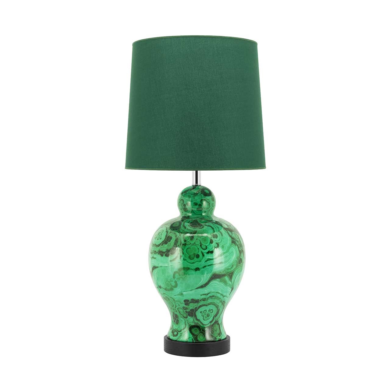 500313-70 ABHIKA НАСТОЛЬНЫЙ ЛАМПА CURVY H86 D40 GREEN  - Вид №1