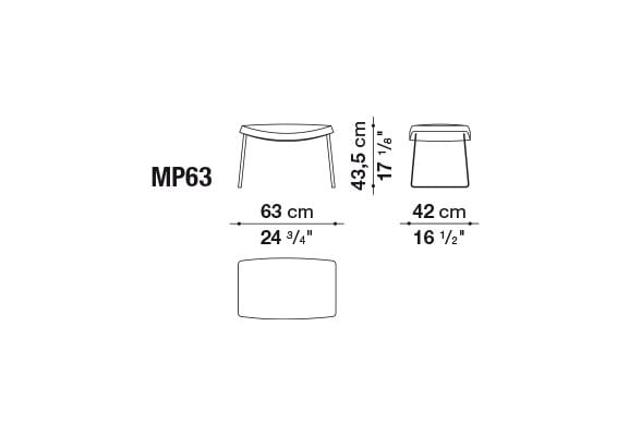 Тканевое вращающееся кресло B&B Italia ARCH-00139374 - Вид №8