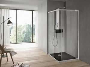 Gruppo Geromin Душевой уголок угловой с раздвижной дверцей Forty