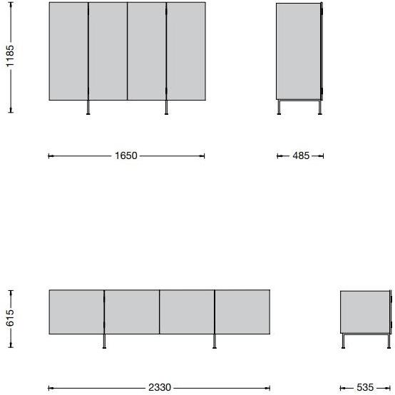 Porro Комод деревянный с распашными дверцами Tiller sun-id-1430274 - Вид №10
