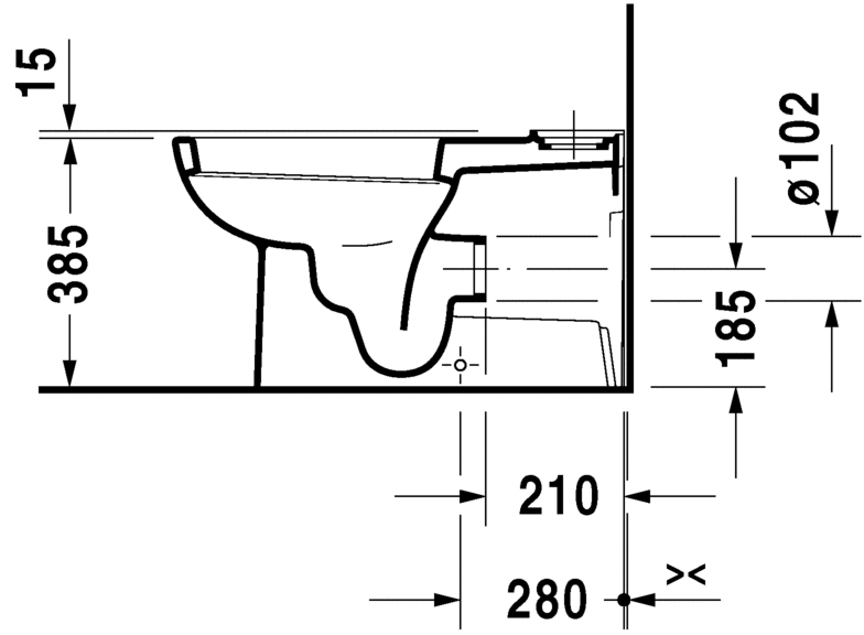 21420900002 Компакт унитаз с бачком Белый Duravit D-Code Германия - Вид №2