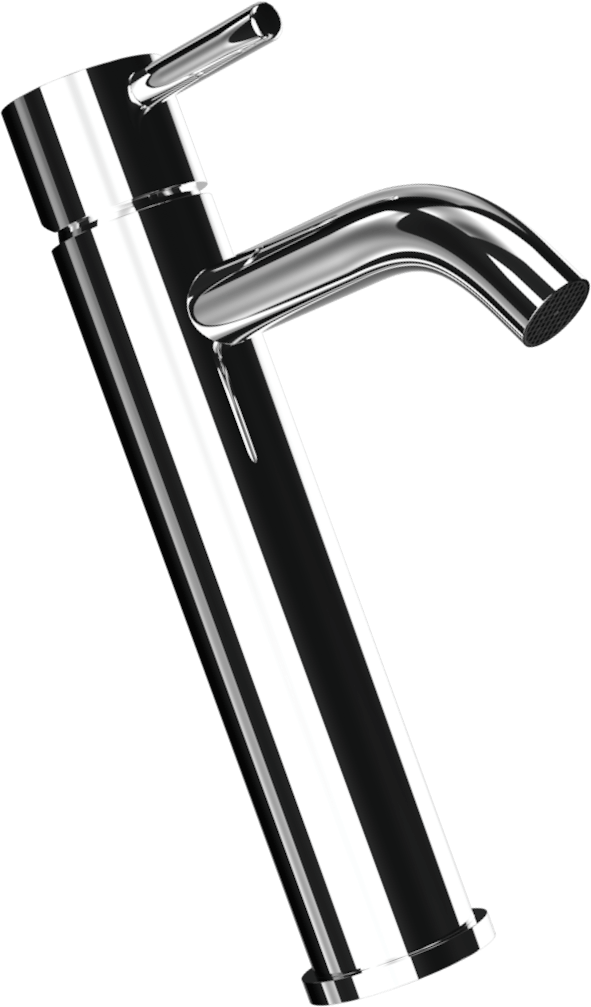 R376-B Моноблочный смеситель из нержавеющей стали с приподнятым корпусом