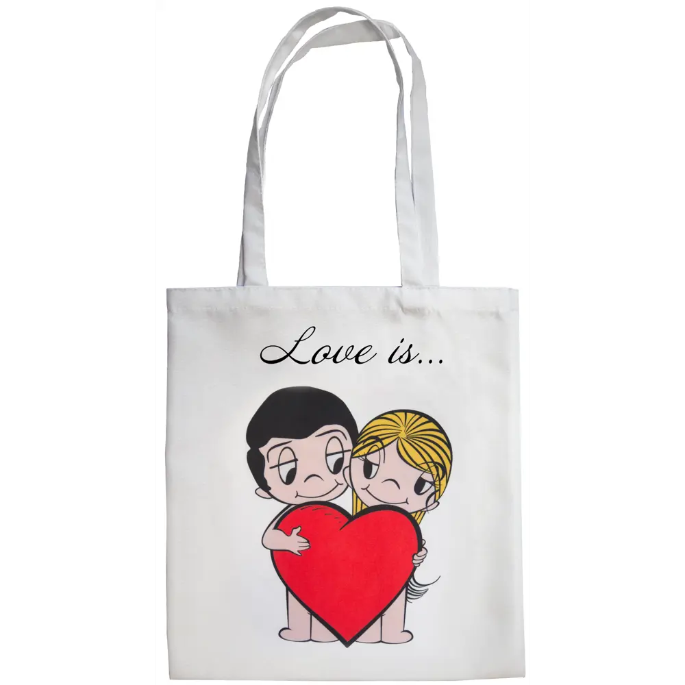 Сумка шоппер Seasons Love is 40x45 см белая 84016320 STLM-2151247 