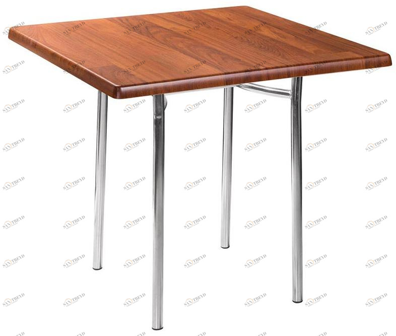 2672 Стол Tiramisu 80*80 Орех R-HOME 460402+1705051nut