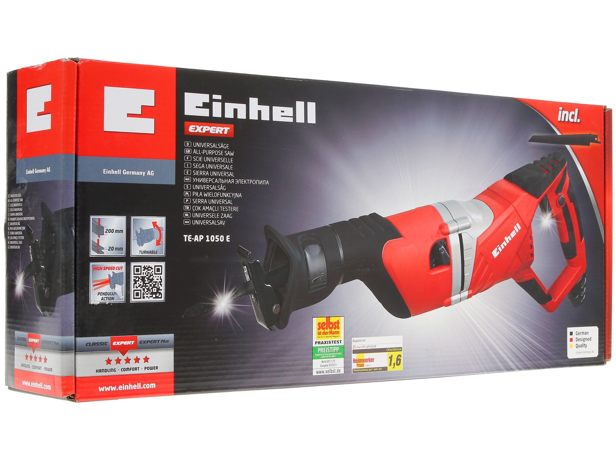 Сабельная пила Einhell TE-AP 1050 E 7999286 STDN-0123679 - Вид №7