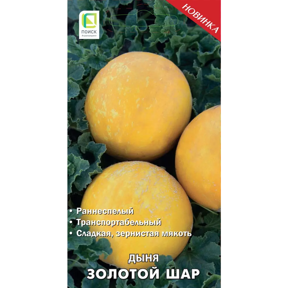 Поиск Дыня Золотой Шар - семена раннеспелого сорта 86217772 STLM-1564180