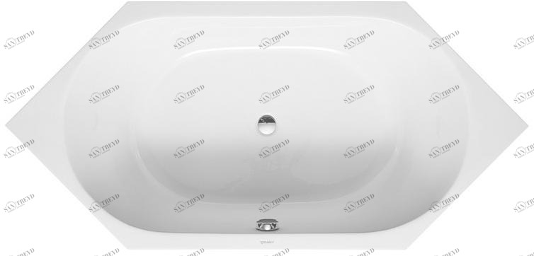 Duravit Встроенная шестиугольная ванна D-code 700138