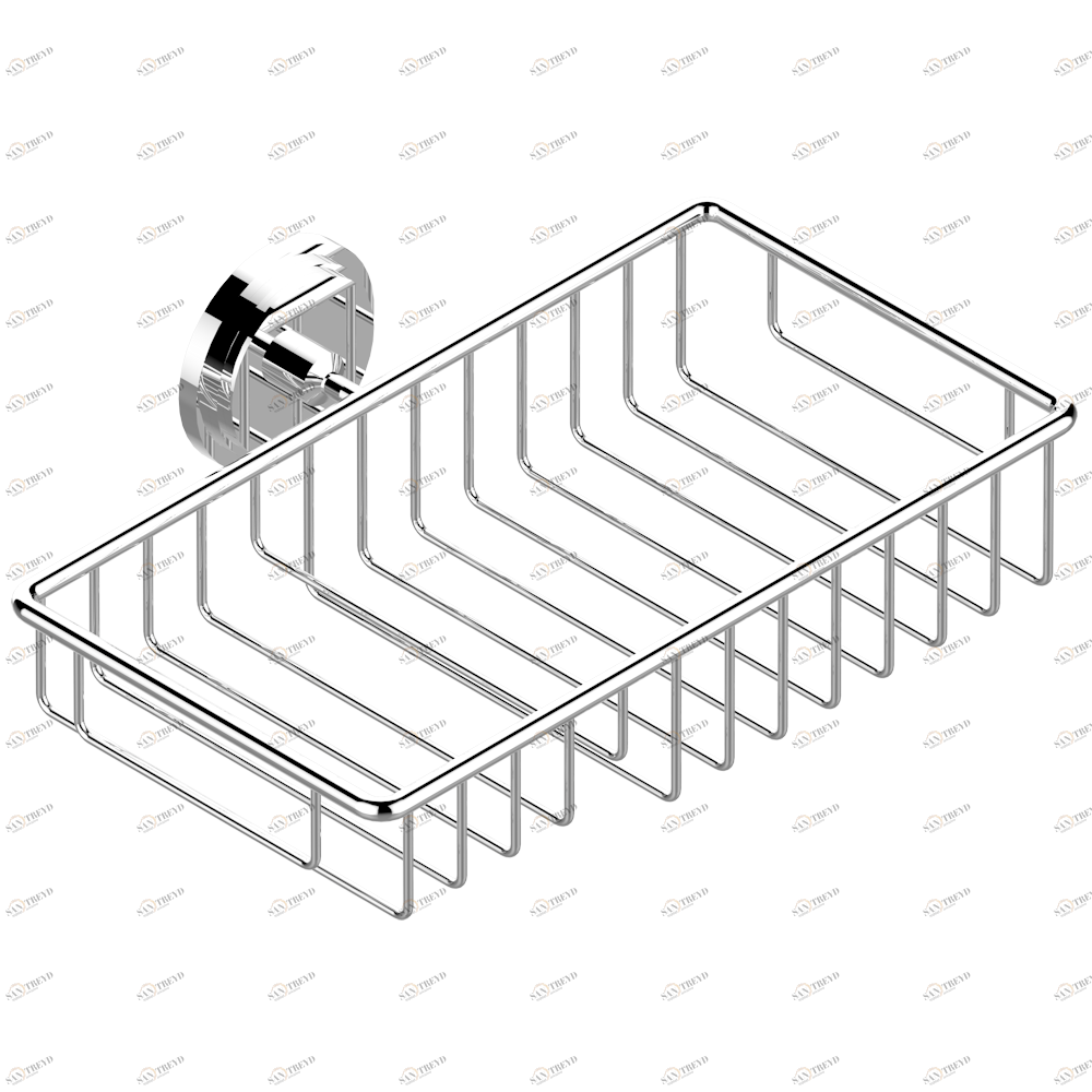 G2U-2620 Полочка комбинированная для мыла и мочалки с фланцем 240 x 130 мм Thg-paris Faubourg metal с рукоятками Хром G2U-2620 CAT.A