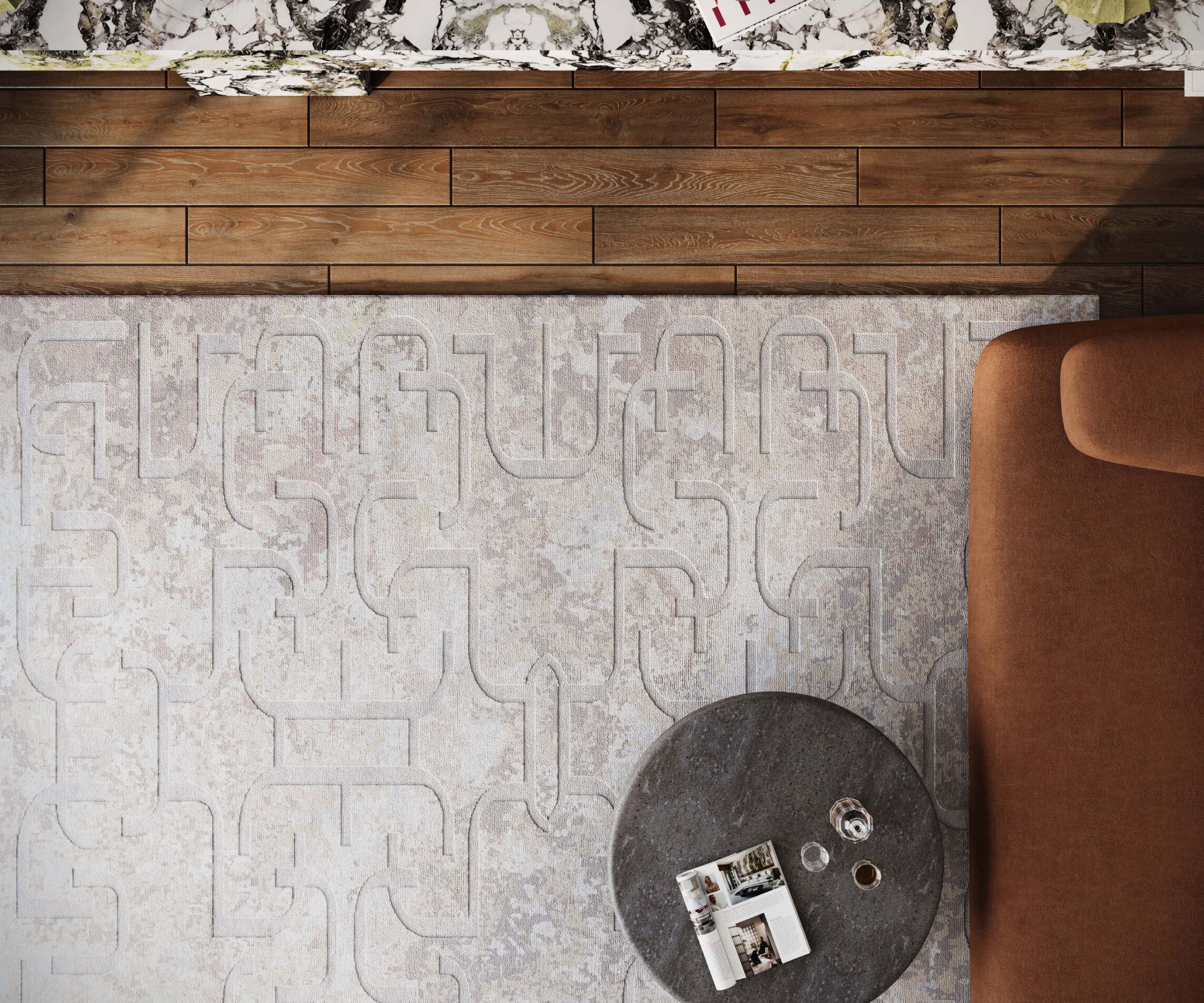 Прямоугольный ковер ручной работы Tapis Rouge Гималаи ARCH-00023772 - Вид №4