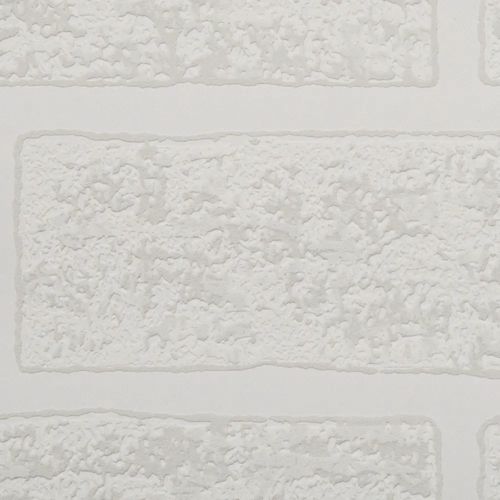 Обои виниловые Ateliero Brick белые 0.53 м 38335-01 STLM-2095640 - Вид №1