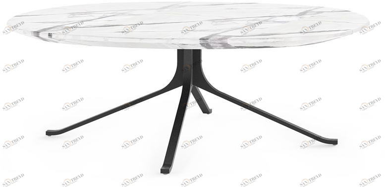 Круглый журнальный столик из натурального камня Blink Bl-t210-1080-st Santreyd