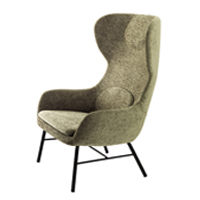 Myra 681 Стул Wing с мягким сиденьем и спинкой, стальной каркас, 4 ножки. Et al. Myra