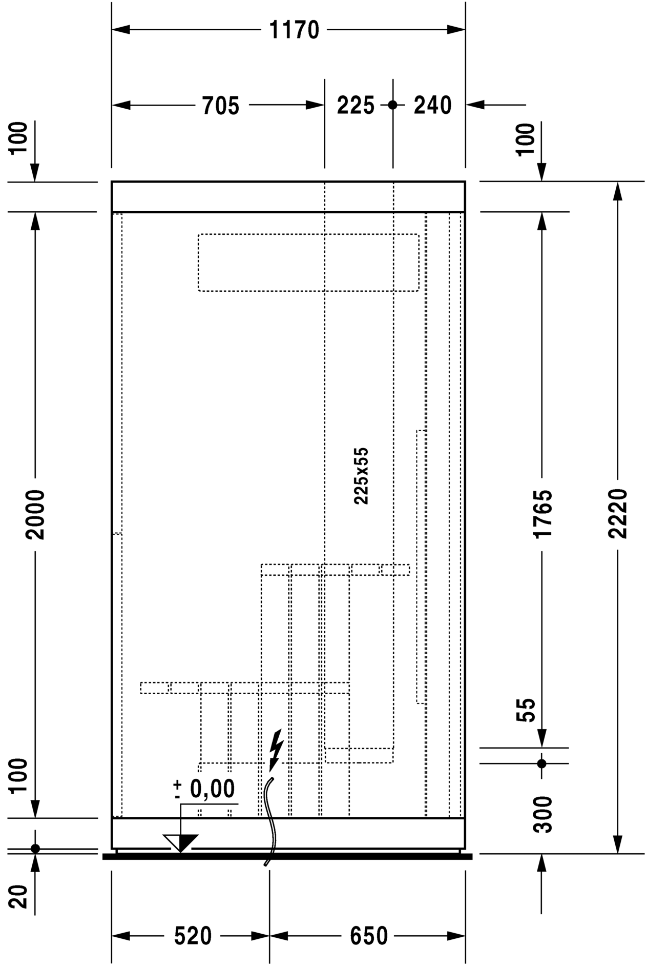 750922002011000 Сауна Inipi, пристенный и угловой вариант Inipi #7509 1800 x 1170 x 2220 мм
Исполнение: белый глянцевый (декор) Белый глянцевый декор Duravit  - Вид №2