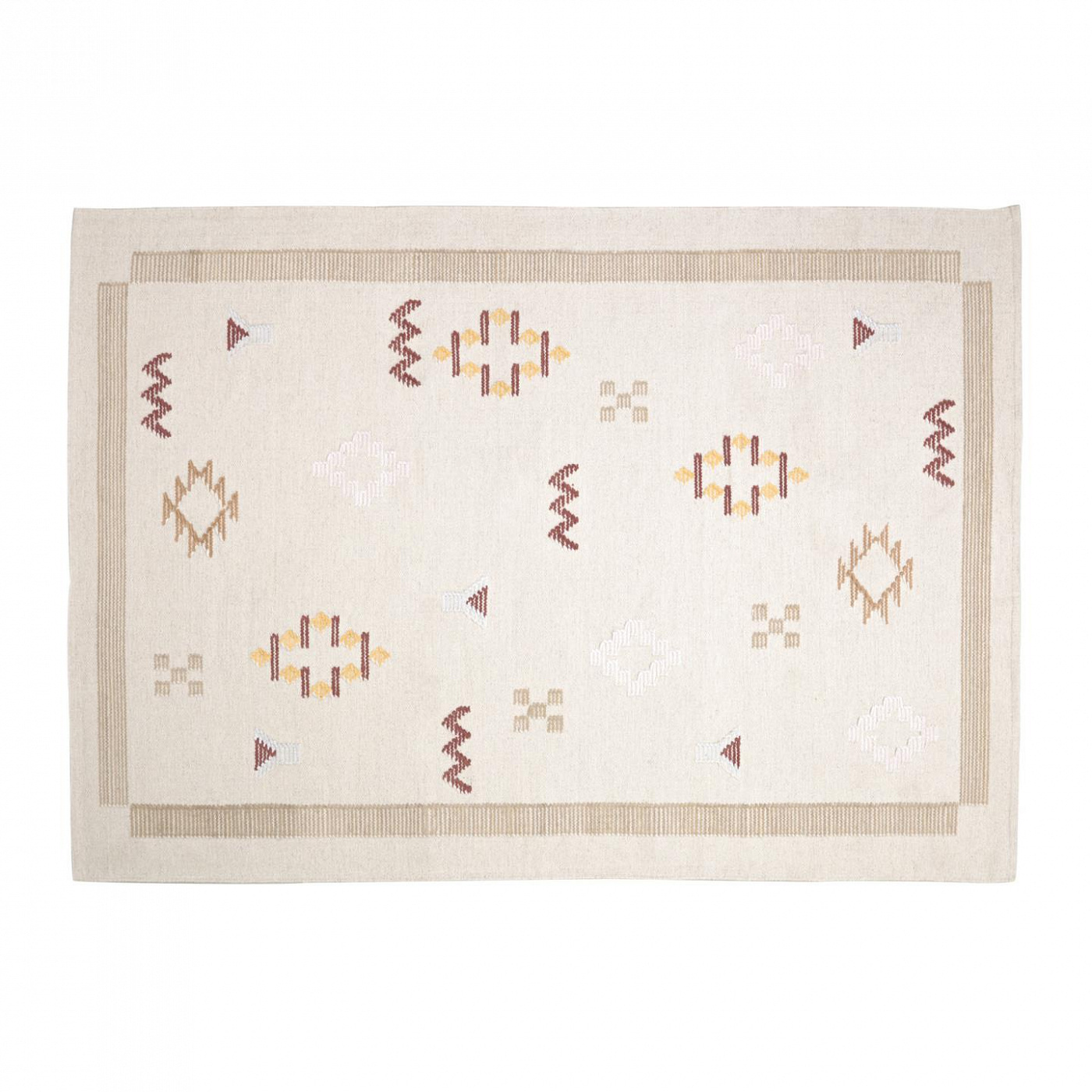 108103 Бежевый ковер с узором из шерсти и хлопка 160 x 230 см La Forma Bibiana