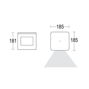 Алюминиевый светодиодный световой столб Ghidini Lighting Bivio ARCH-00099004 - Вид №1