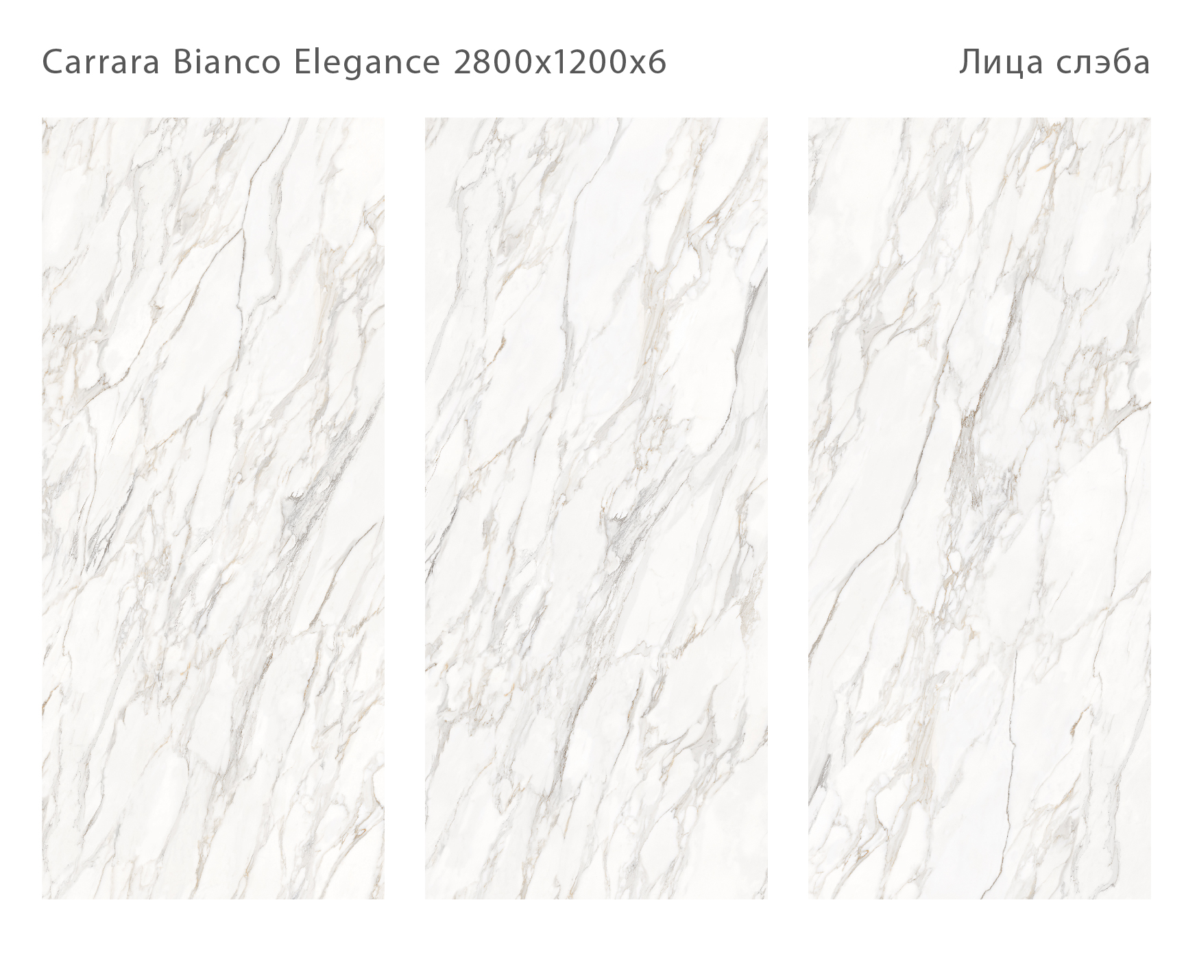 Бесконечная элегантность: керамический слэб CARRARA BIANCO STP-ST188 INCOLOR Double Polished - Вид №1