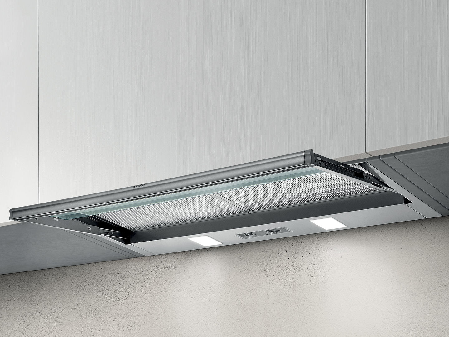 CIAK LUX GR/A/L/86-PRF0121107B Встраиваемая вытяжка / встраиваемая, 86 см, 700 м3/мин, led, нерж.сталь+стекло Elica  - Вид №1