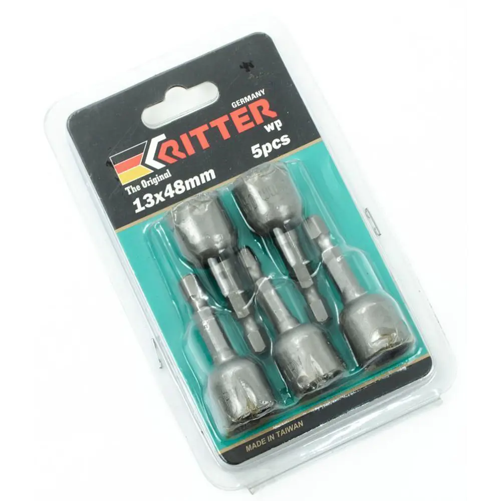 Бита торцевая магнитная Ritter WP PS20141248 13x48 мм, 5 шт STLM-2145889 - Вид №1