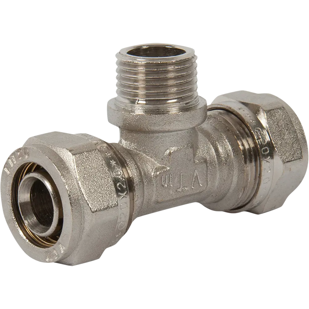 Тройник обжимной Valtec 20×1/2″ для перпендикулярных соединений 11978100 STLM-0001655