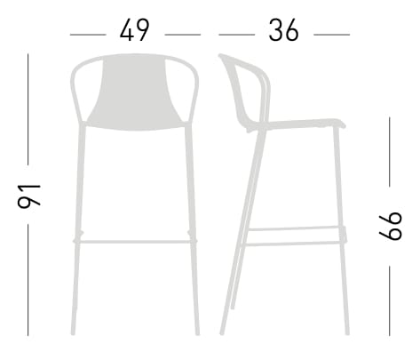 Стул из инженерного пластика GABER Kasia ARCH-00109812 - Вид №5