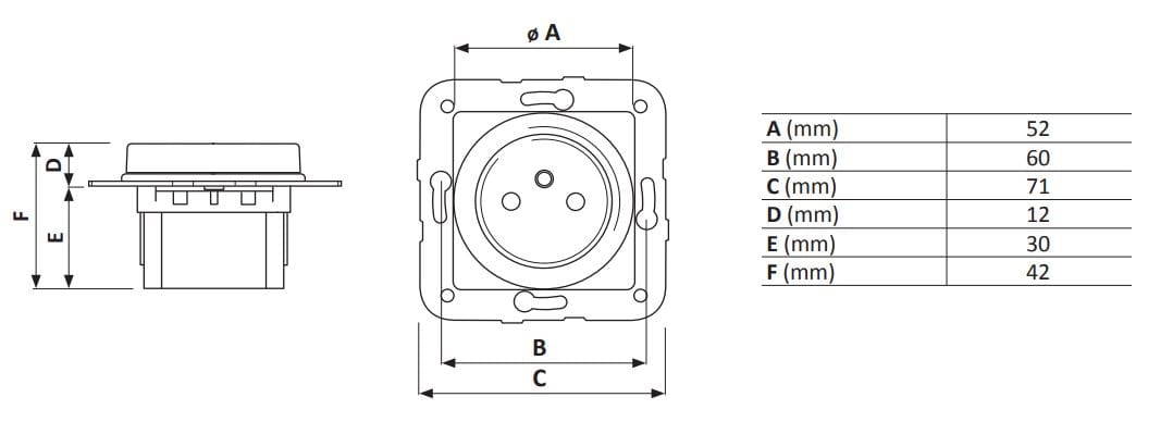 Французская розетка GI Gambarelli Arreda Tonda ARCH-00003764