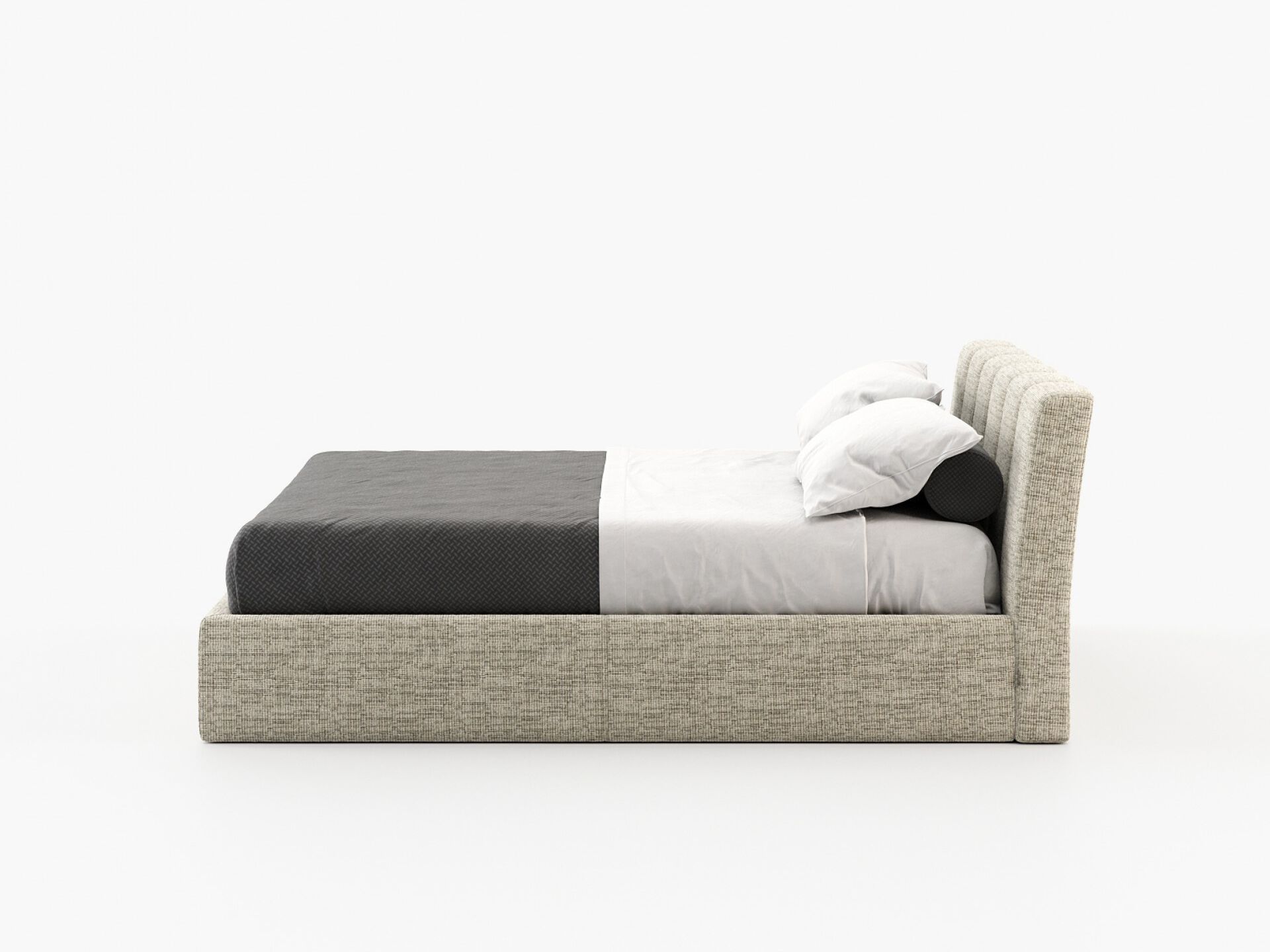 Двуспальная кровать из ткани с мягким изголовьем Laskasas ARCH-00031330 - Вид №2