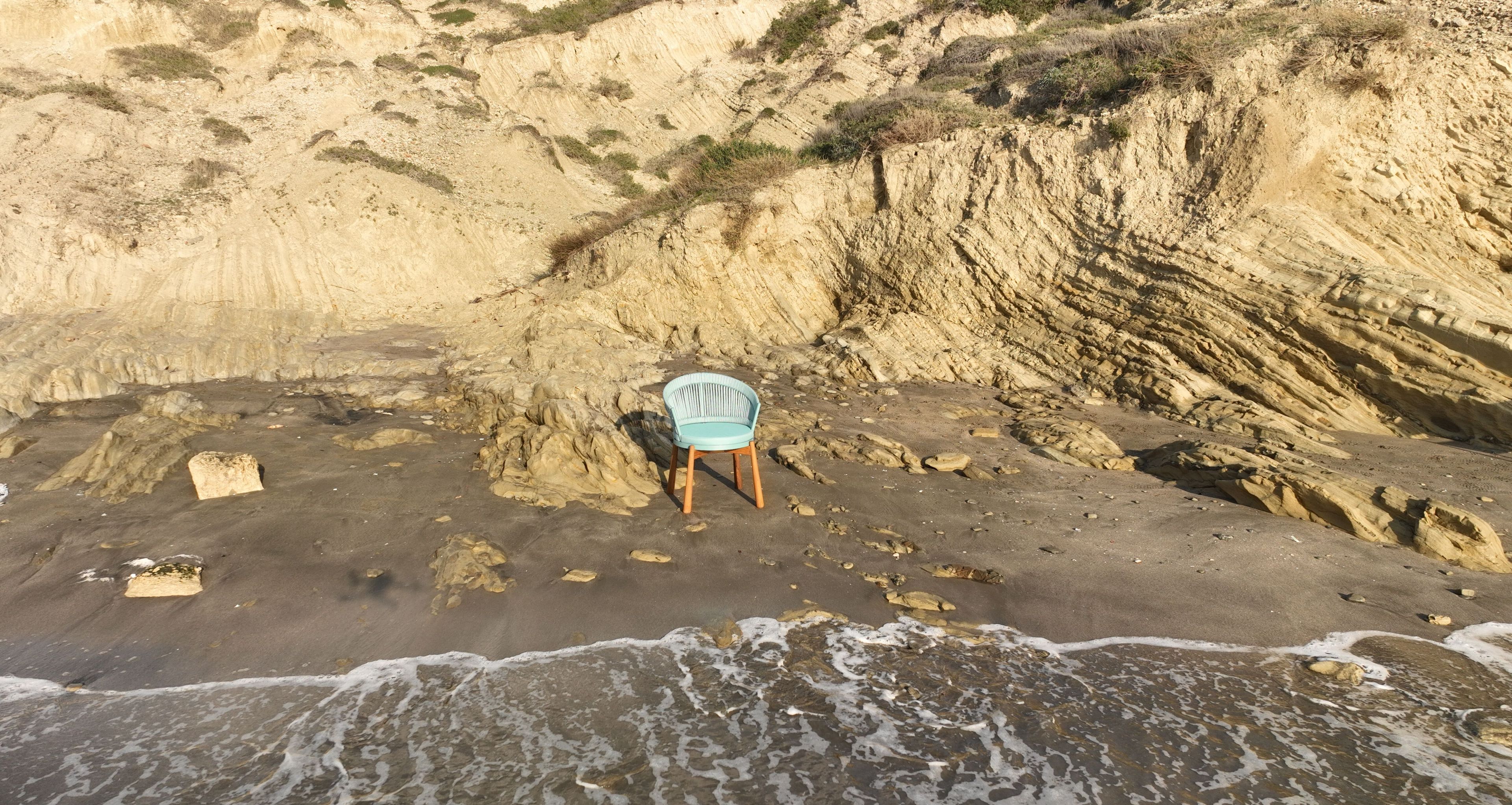 Веревочный и алюминиевый садовый стул с подлокотниками YAAZ Черепаха ARCH-00051144 - Вид №10