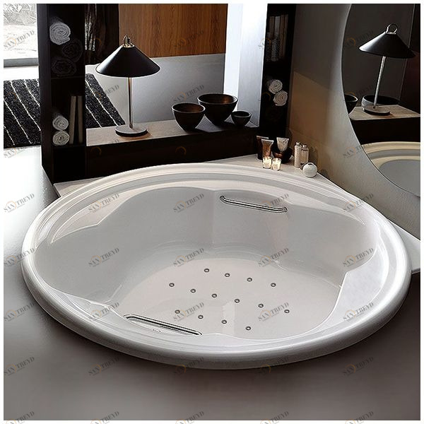Ванна Gruppo treesse Ninfa V659C белая с аэромассажем круглая большая STAV659C
